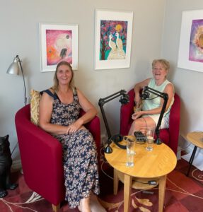 Ann-Christin Magnusson och jag från Samtal med Liv